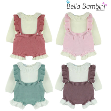 Dulce De Fresa Baby Girls H-bar Knit Set