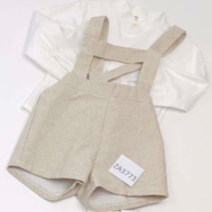 Ceyber Baby Boys Beige H-Bar Set