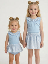 Load image into Gallery viewer, Rapife Girls Blue Ditsy Set