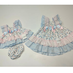 Ceyber Pink and Blue Floral Collection