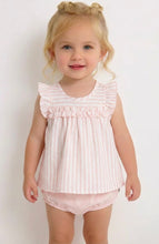 Load image into Gallery viewer, Calamaro Baby Girls Pink Stripe Jam Set