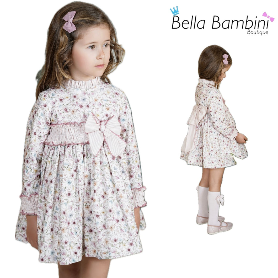 Dbb Collection Older Girls Pink Floral Dress PRE ORDER
