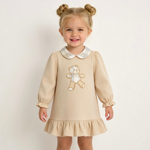 Load image into Gallery viewer, PRE ORDER Deolinda Beige Teddy Bear Dress