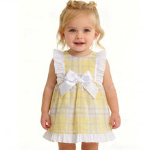 Load image into Gallery viewer, Ceyber Girls Yellow Check Dress