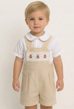 Load image into Gallery viewer, Mabini Boys Beige Teddy Smock Set