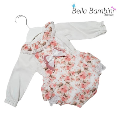 Baby Girls Floral Romper Set