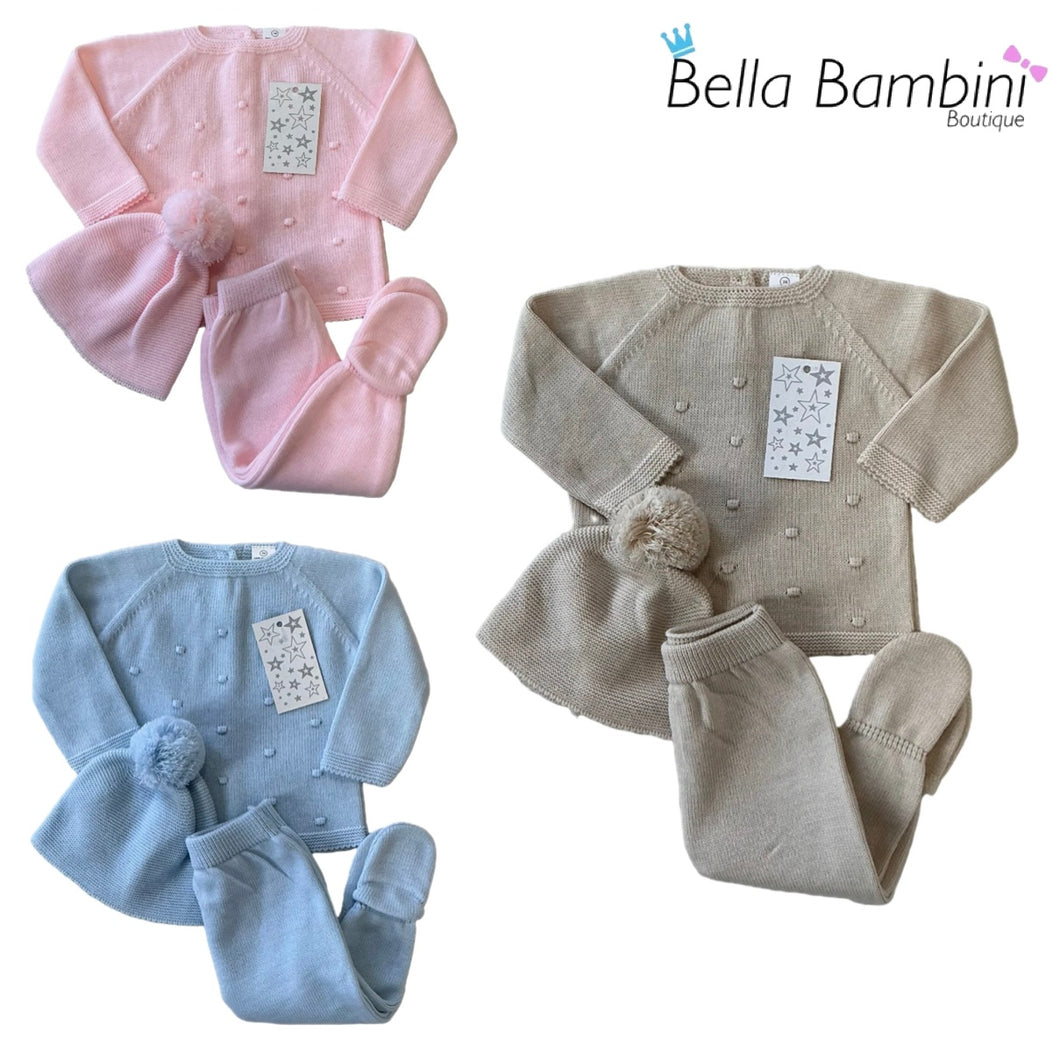 Little Star Knit Three Piece Set