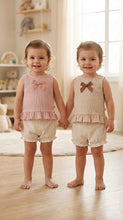 Load image into Gallery viewer, Tongs Baby Girls Bow Bloomer Set