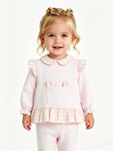 Load image into Gallery viewer, Dulce De Fresa Baby Girls Pink Check Pocket Lounge Set