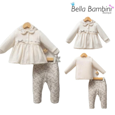 Tongs Baby Girls Floral Jacket Legging Set