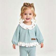Load image into Gallery viewer, PRE ORDER Calamaro Baby Girls Musical Animals Lounge Set 11375