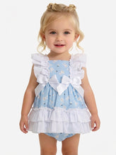 Load image into Gallery viewer, Ceyber Baby Girls Blue Bunny Dress