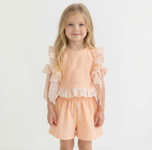 Load image into Gallery viewer, Calamaro Girls Peach Short Set
