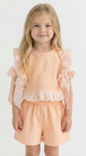 Load image into Gallery viewer, Calamaro Girls Peach Short Set