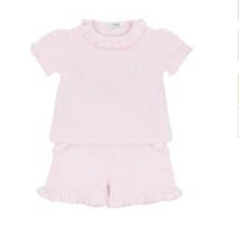 Load image into Gallery viewer, Blues Baby Pink Frill Top And Short