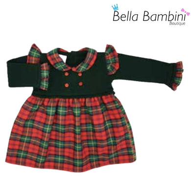 Sardon Green And Red Tartan Dress