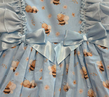 Load image into Gallery viewer, Ceyber Girls Blue Bee Puffball Style Dress