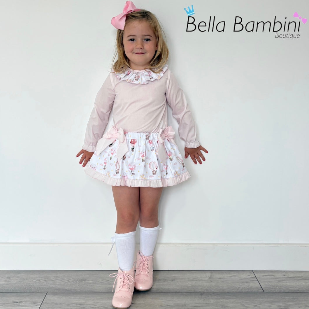 Ceyber Baby Girls Pink Hot Air Balloon Skirted Jam