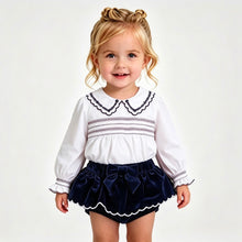 Load image into Gallery viewer, Deolinda Navy Velvet Jam Set