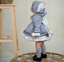 Load image into Gallery viewer, Dbb Collection Baby Girls Navy Blue Dress PRE ORDER
