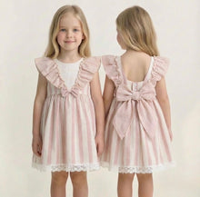 Load image into Gallery viewer, Baby Ferr Older Girls Dusty Stripe Dress