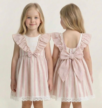 Load image into Gallery viewer, Baby Ferr Older Girls Dusty Stripe Dress