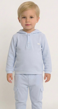 Load image into Gallery viewer, Blues Baby Boys Blue Hooded Jog Set