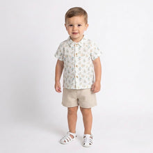Load image into Gallery viewer, Babidu Safari Boys Beige Short Set