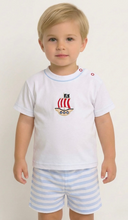 Load image into Gallery viewer, Sardon Baby Boys Pirate Ship Short Set