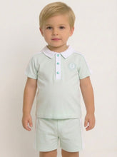 Load image into Gallery viewer, Blues Baby Boys Mint Short Set