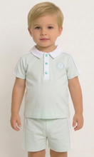 Load image into Gallery viewer, Blues Baby Boys Mint Short Set