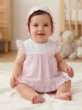 Load image into Gallery viewer, Baby Ferr Baby Girls Pink Gingham Dress