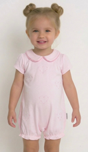 Load image into Gallery viewer, Blues Baby Pink Heart Romper