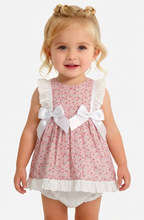 Load image into Gallery viewer, Ceyber Baby Girls Pink Cherry Double Bow Dress