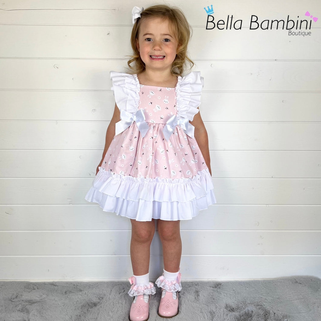 Ceyber Girls Pink Bunny Dress