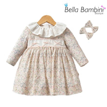 Load image into Gallery viewer, Tongs Baby Girls Pastel Floral Smock
