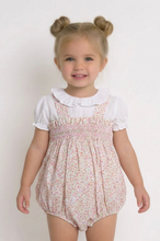 Load image into Gallery viewer, Sardon Baby Girls Pink Smock Romper