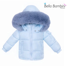 Load image into Gallery viewer, Wee Me Blue Puffer Coat