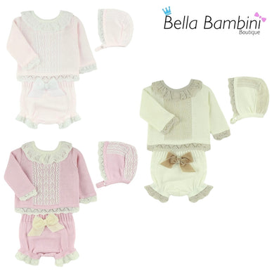 Dulce De Fresa Baby Girls Knit Set