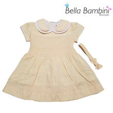 Load image into Gallery viewer, Mabini Baby Girls Yellow Smock