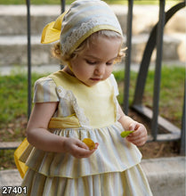 Load image into Gallery viewer, PRE ORDER Dbb Baby Girls Lemon Stripe Dress