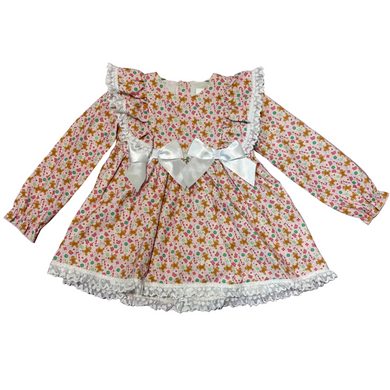 Ceyber Gingerbread Double Bow Dress