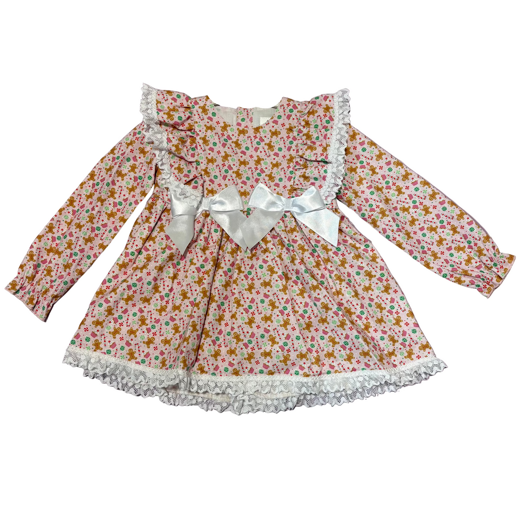 Ceyber Gingerbread Double Bow Dress