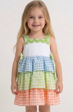 Load image into Gallery viewer, Del Sur Older Girls Gingham Dress