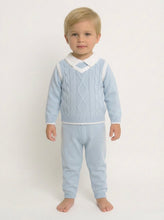 Load image into Gallery viewer, Beau Kid Blue Two Piece Knit Set