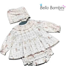 Load image into Gallery viewer, Baby Ferr Baby Girls Pink Animals Dress