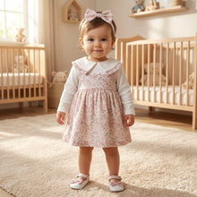 Load image into Gallery viewer, Tongs Baby Girls Pastel Floral Dress