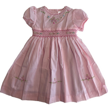 Load image into Gallery viewer, Mabini Girls Blue &amp; Pink Floral Smock