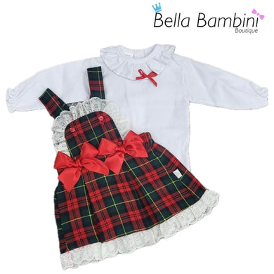 Baby Girls Red Check Set