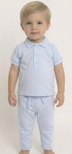 Load image into Gallery viewer, Mintini Boys Blue Polo Set